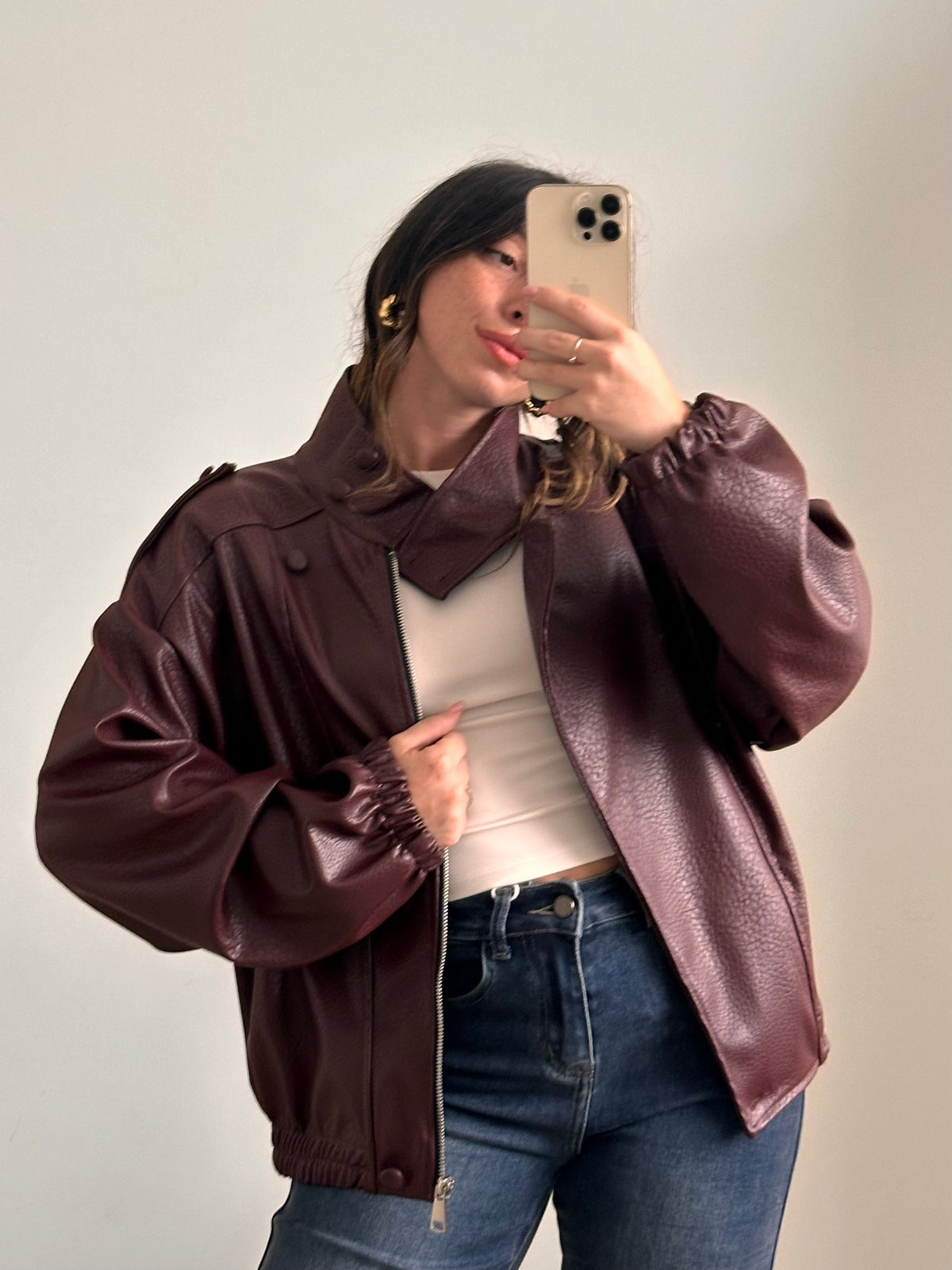 Giacca Ecopelle Urban BORDEAUX