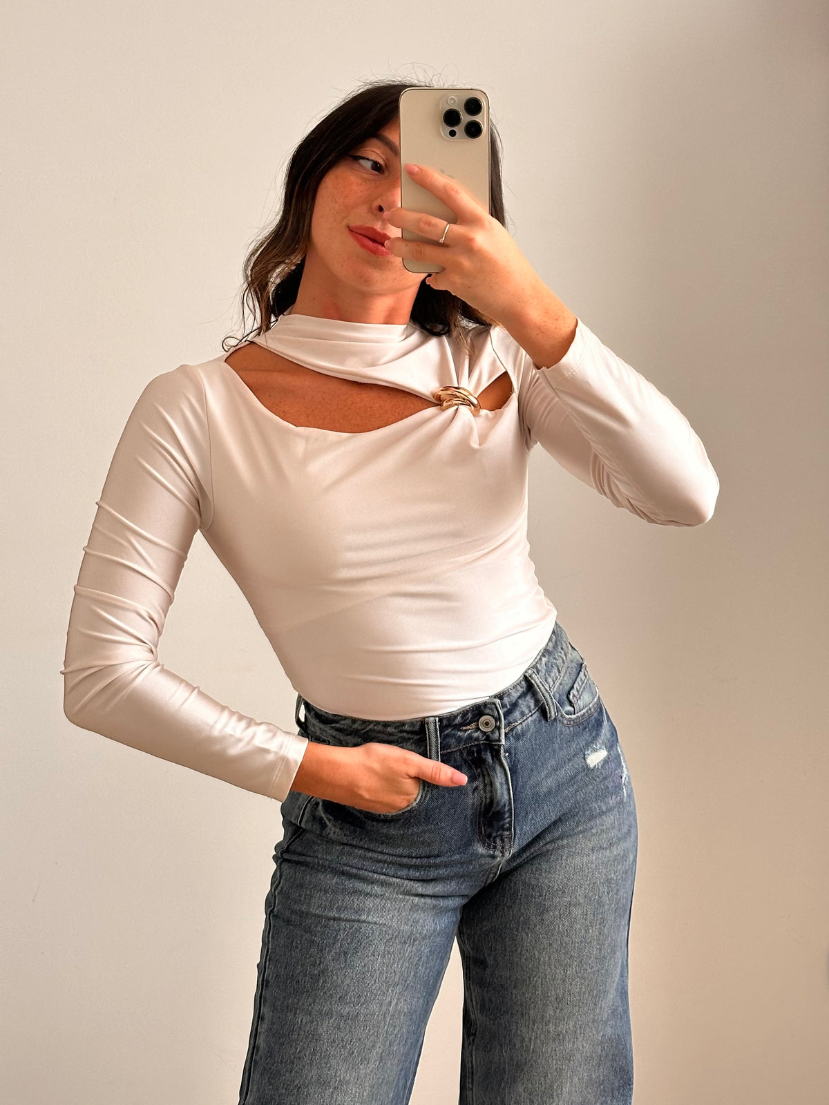 Body Autumn con Dettaglio Drappeggiato