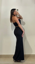 Abito Lory -  Senza Spalline NERO