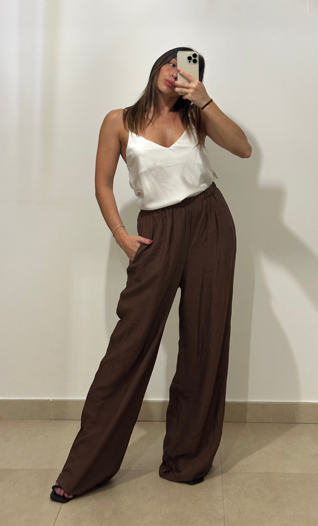 Canotta Satin BIANCA