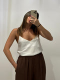 Canotta Satin BIANCA
