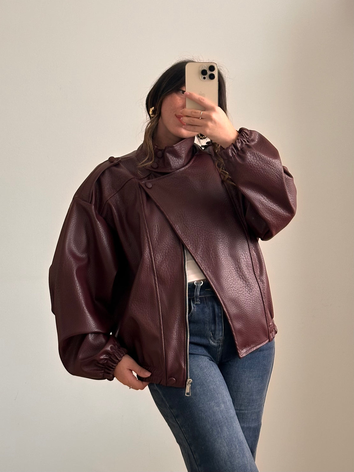 Giacca Ecopelle Urban BORDEAUX