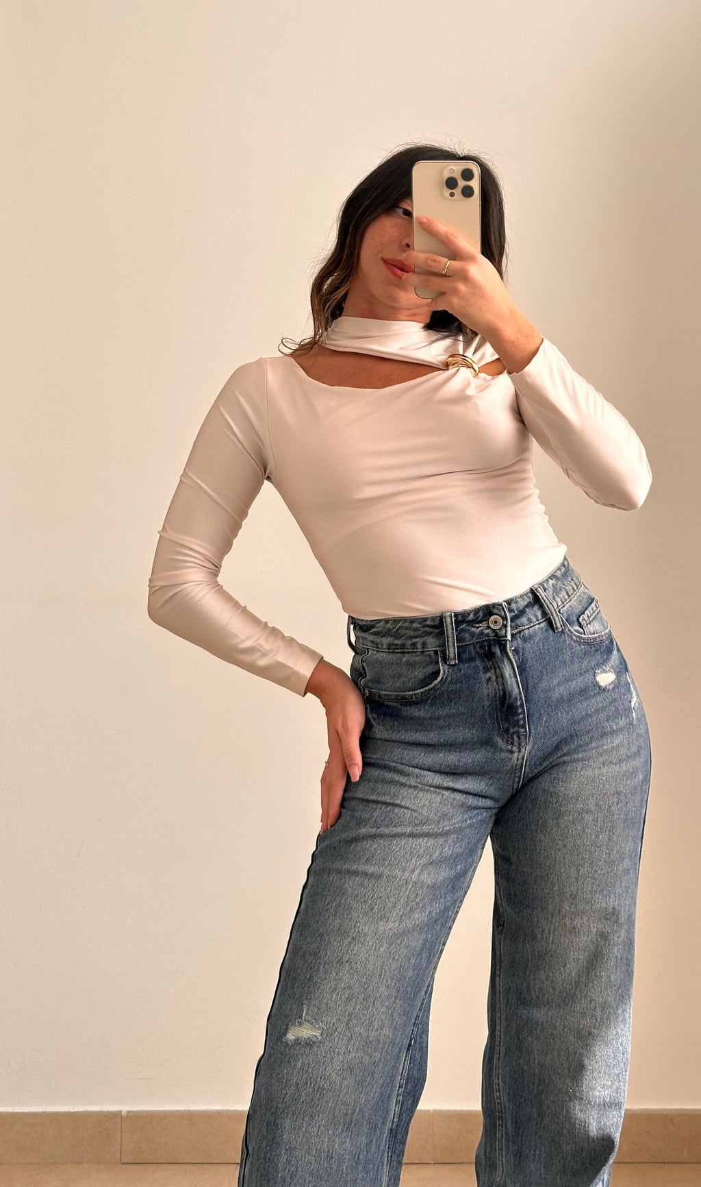 Body Autumn con Dettaglio Drappeggiato