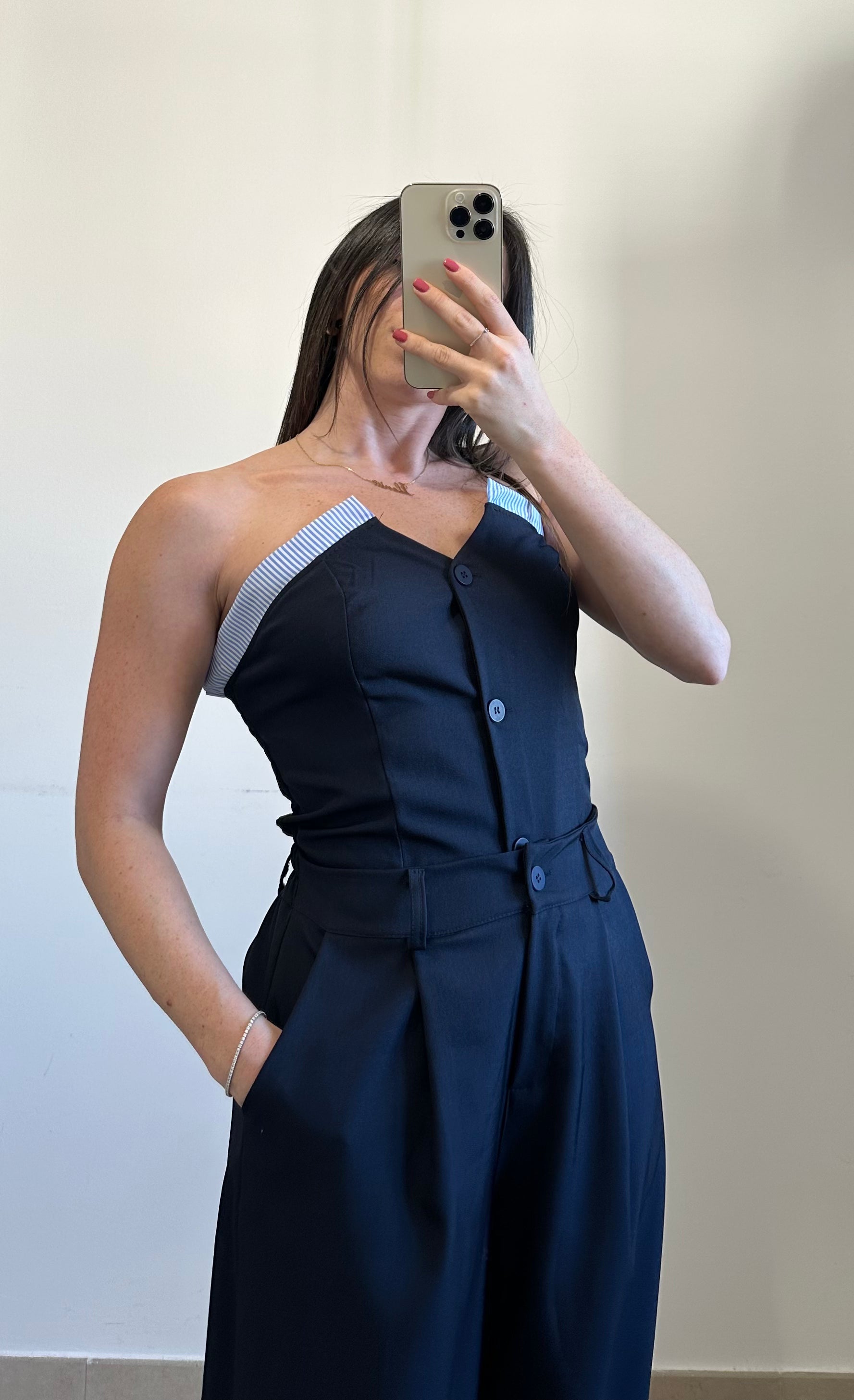 Coordinato Flora - Top e Pantalone NERO