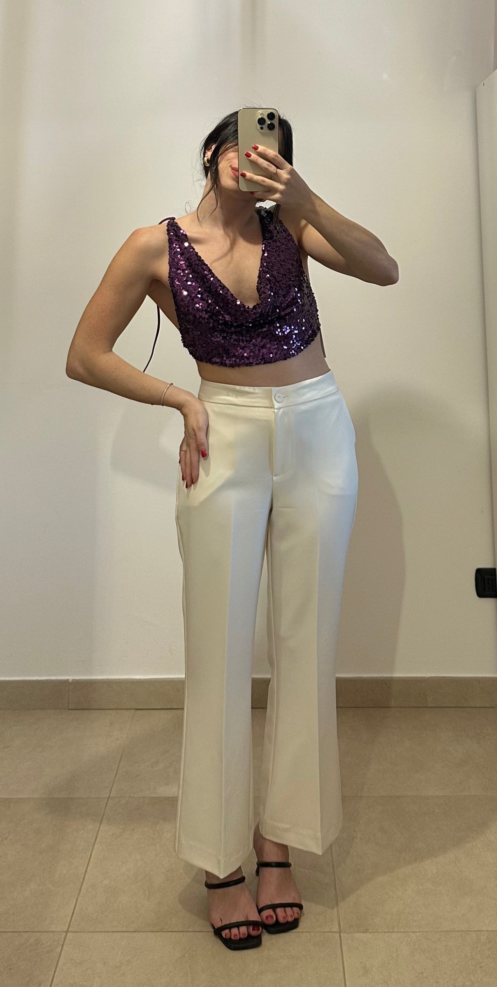 Pantalone Trombetta a Vita Alta