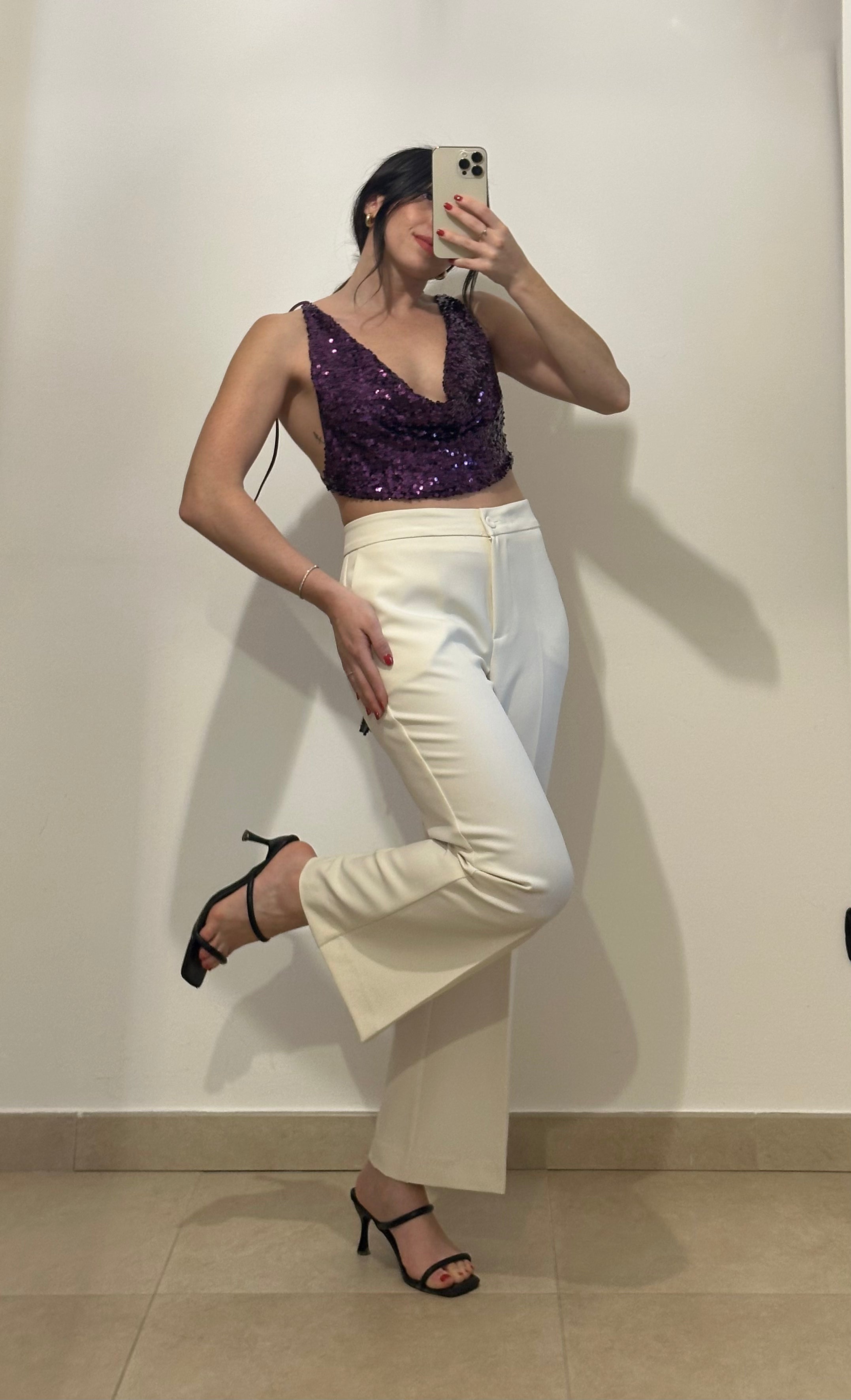 Pantalone Trombetta a Vita Alta