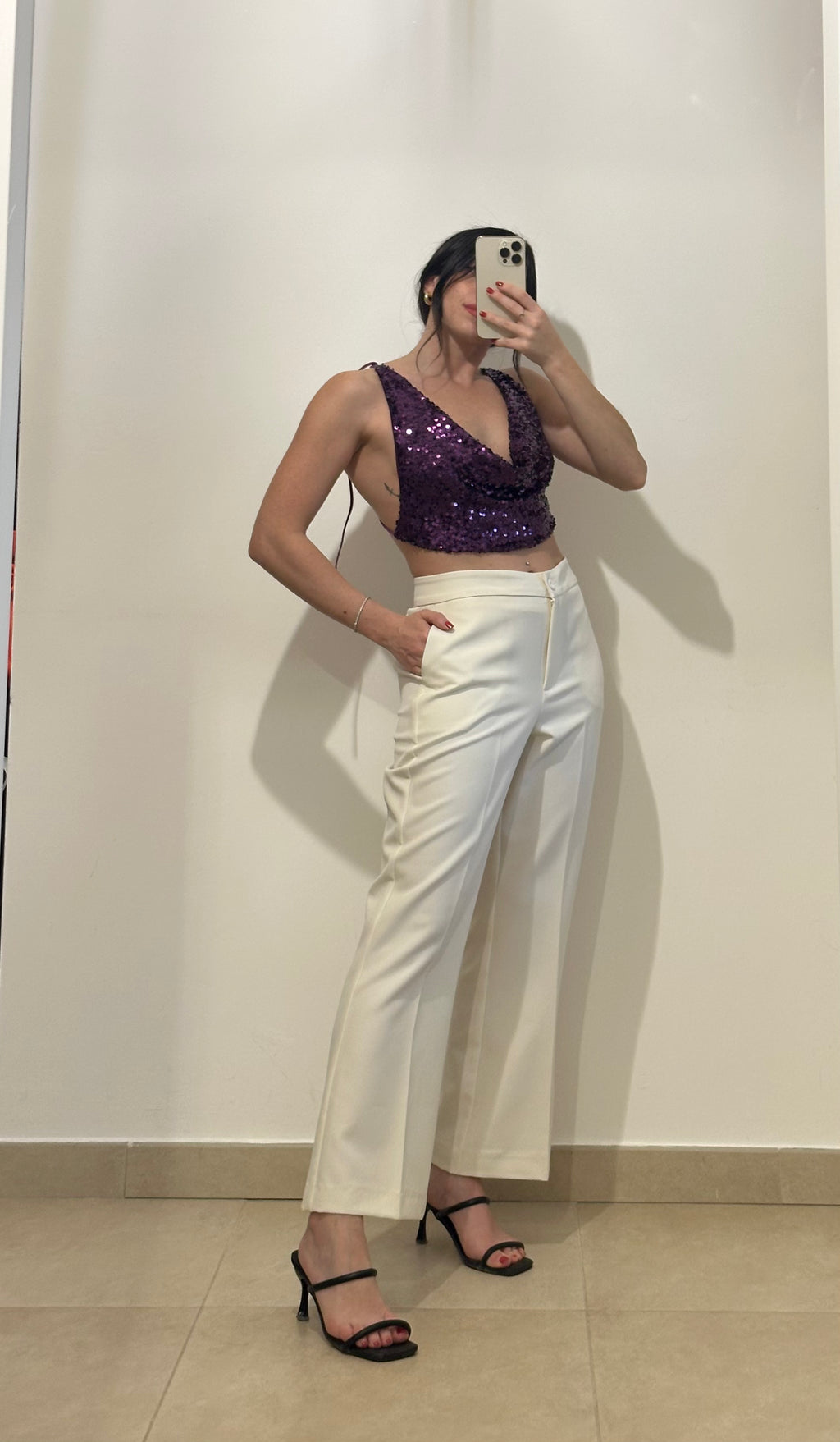 Pantalone Trombetta a Vita Alta