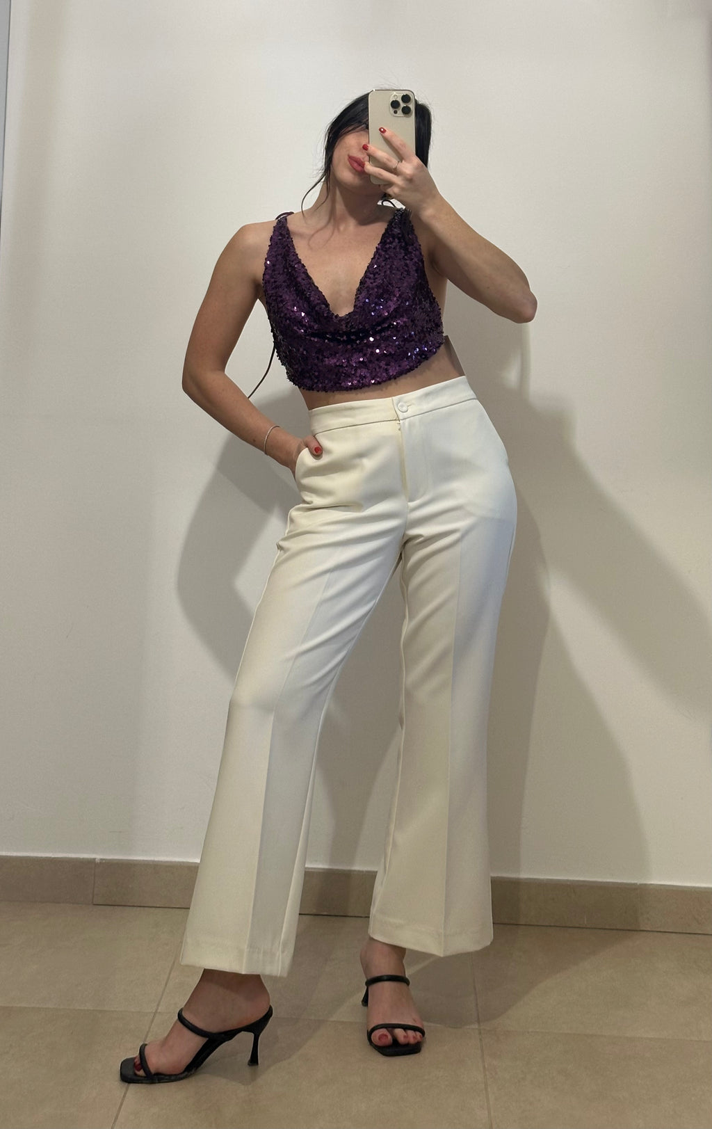 Pantalone Trombetta a Vita Alta