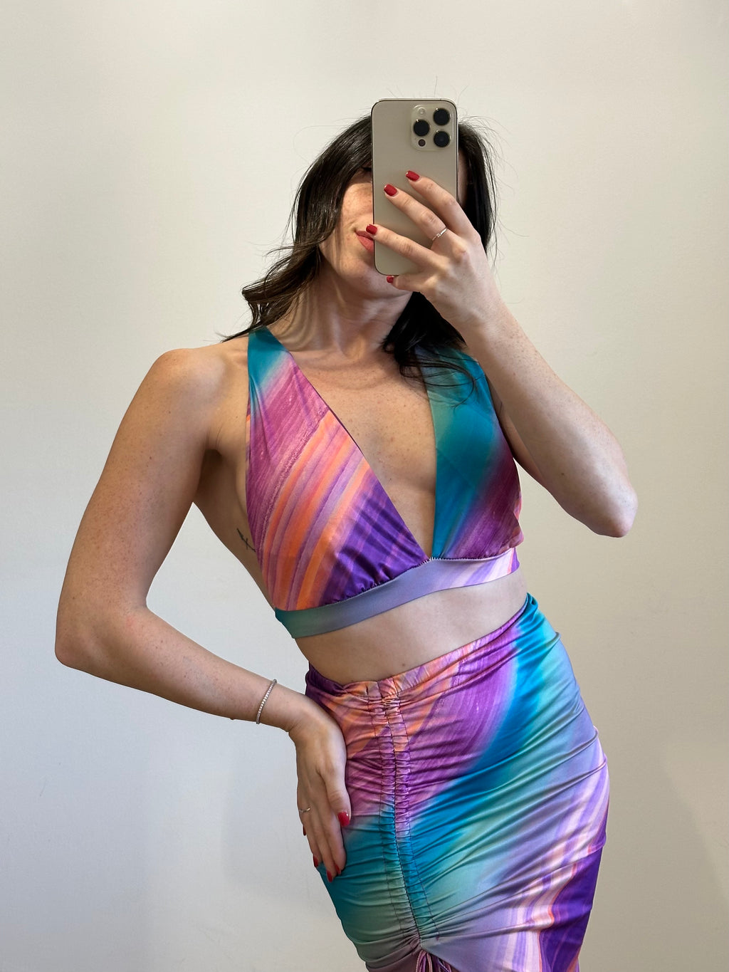 Coordinato Sirena - Top e Gonna ROSA