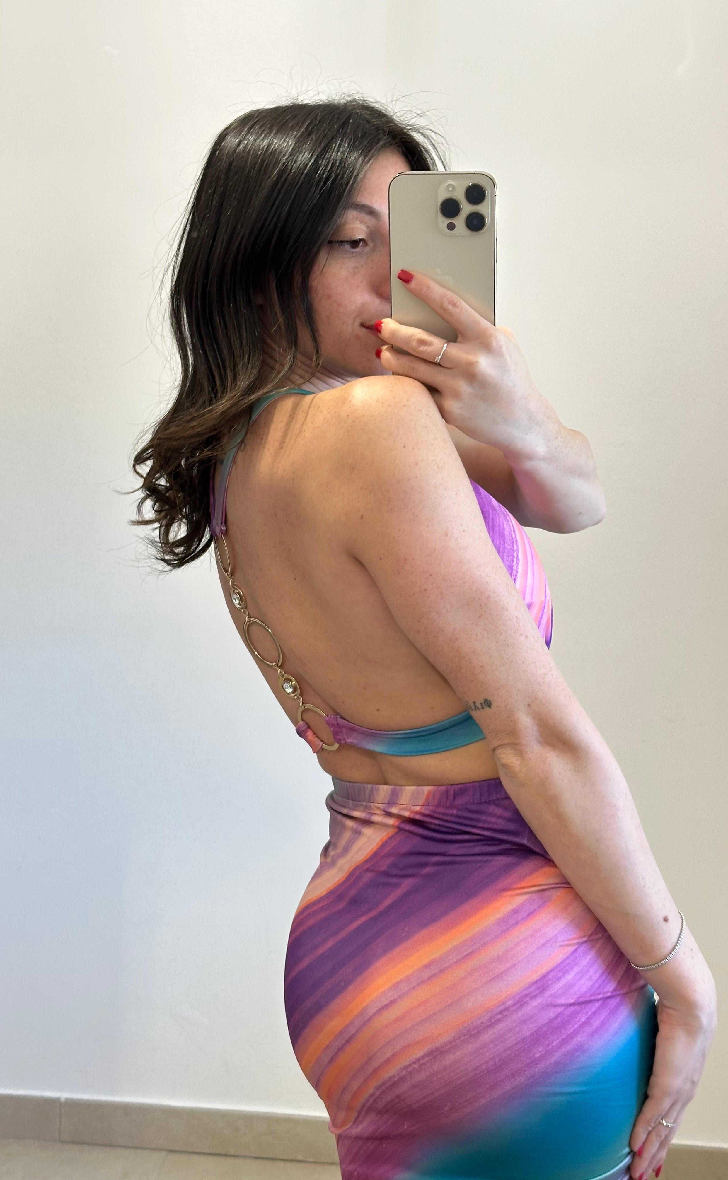Coordinato Sirena - Top e Gonna MARRONE