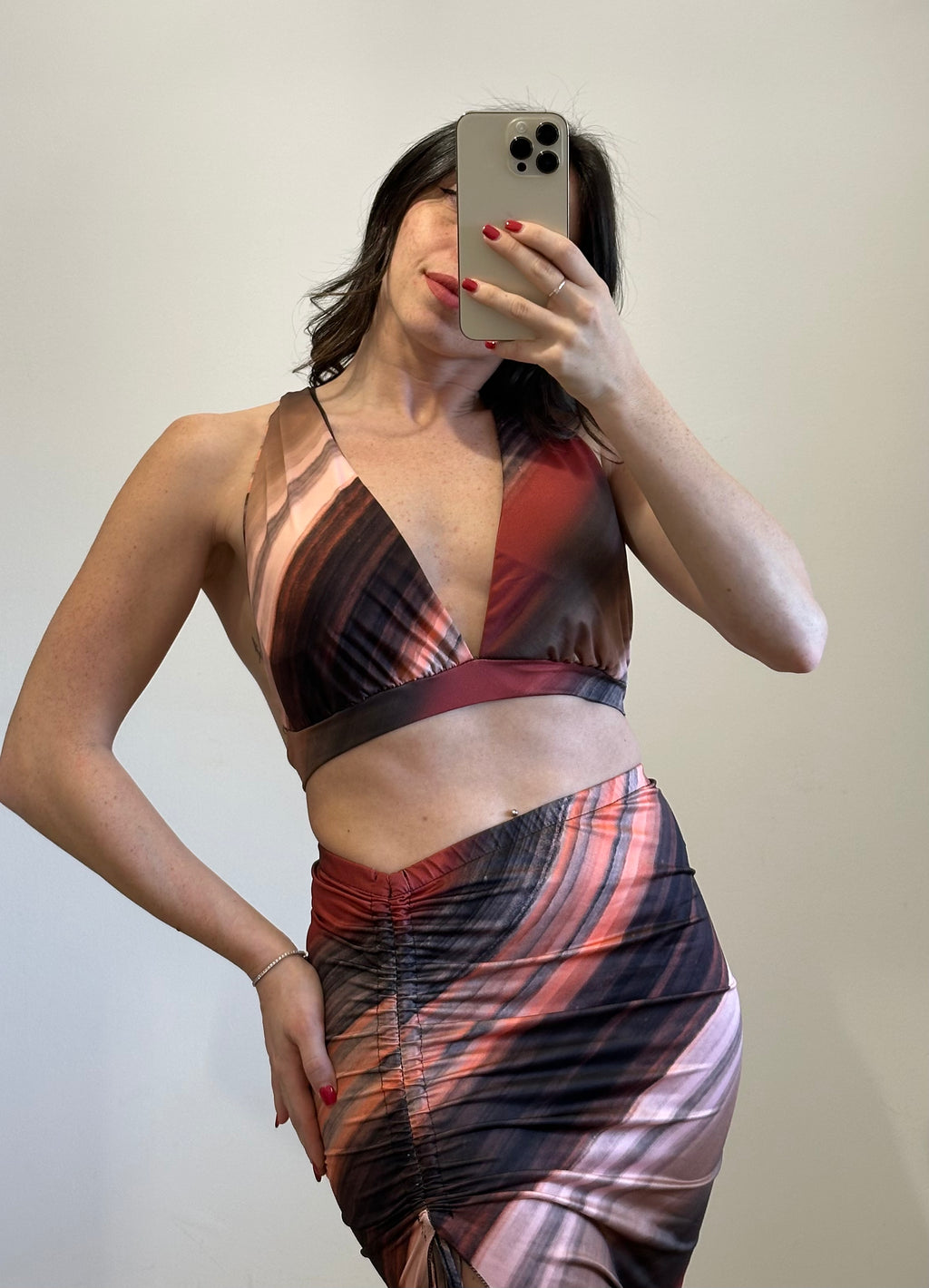 Coordinato Sirena - Top e Gonna ROSA