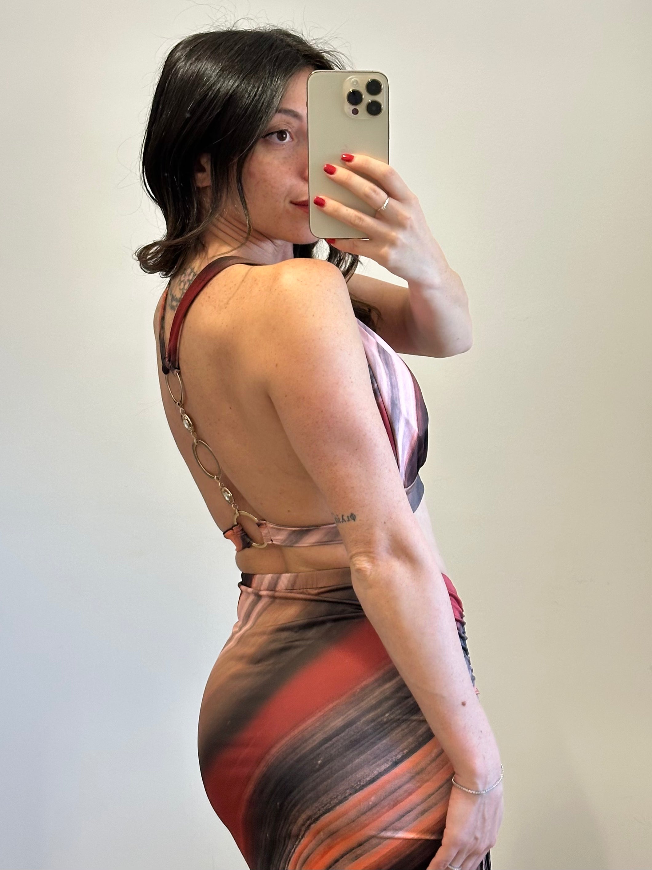 Coordinato Sirena - Top e Gonna MARRONE