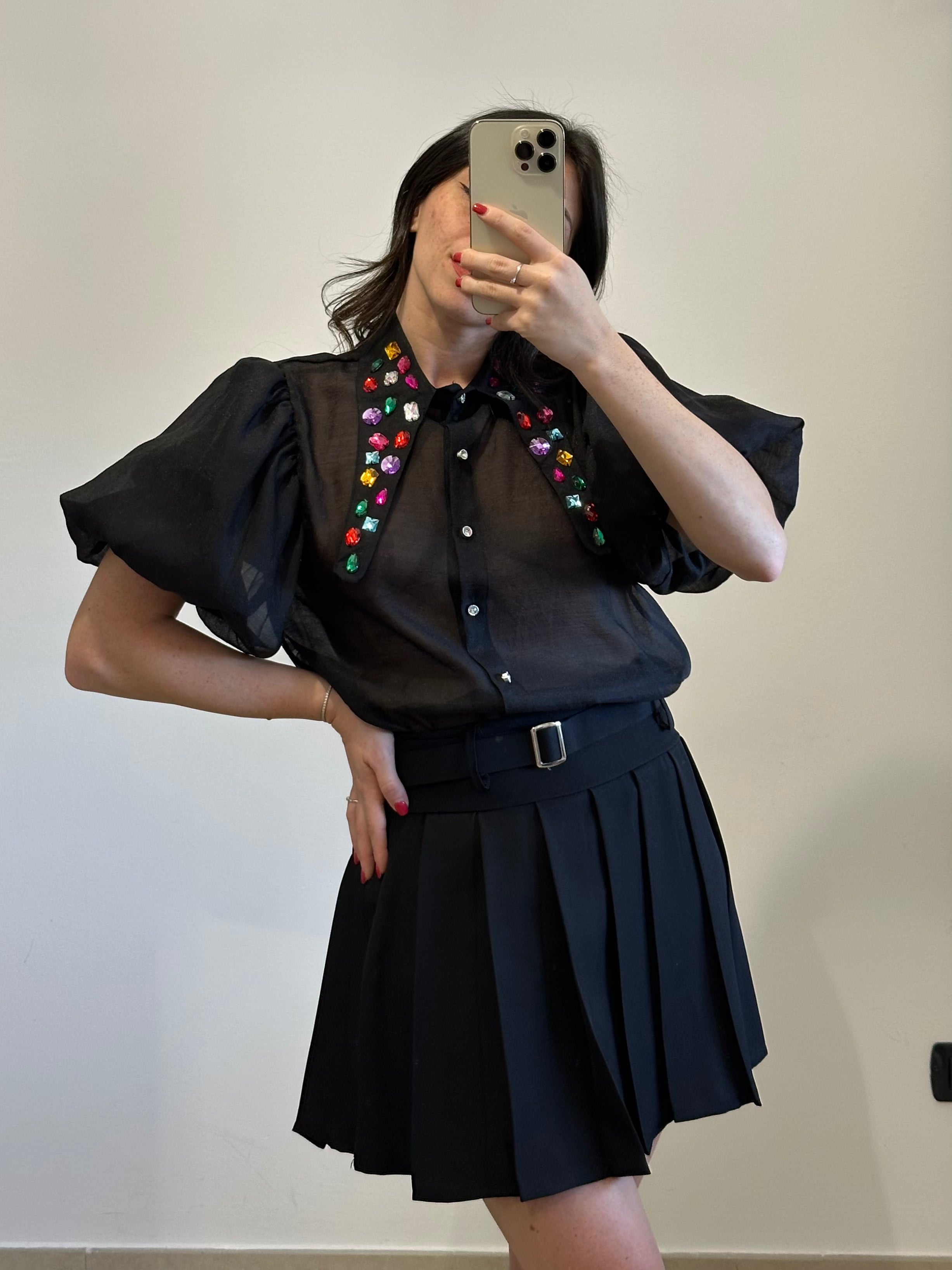 Coordinato College - Blazer e Gonna NERO
