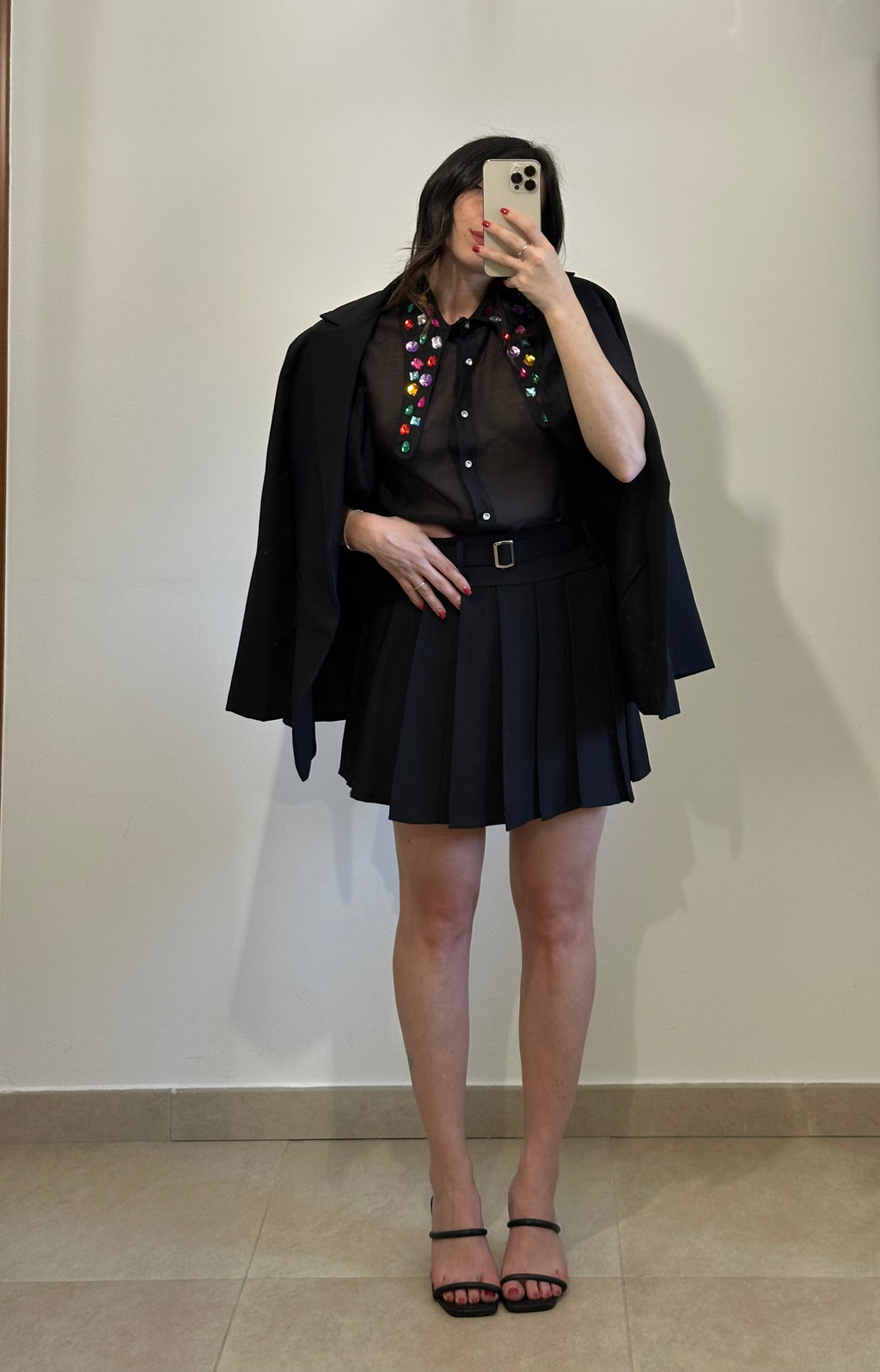 Camicia Strass Colorati