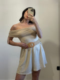Pantaloncini con Cintura in Raffia