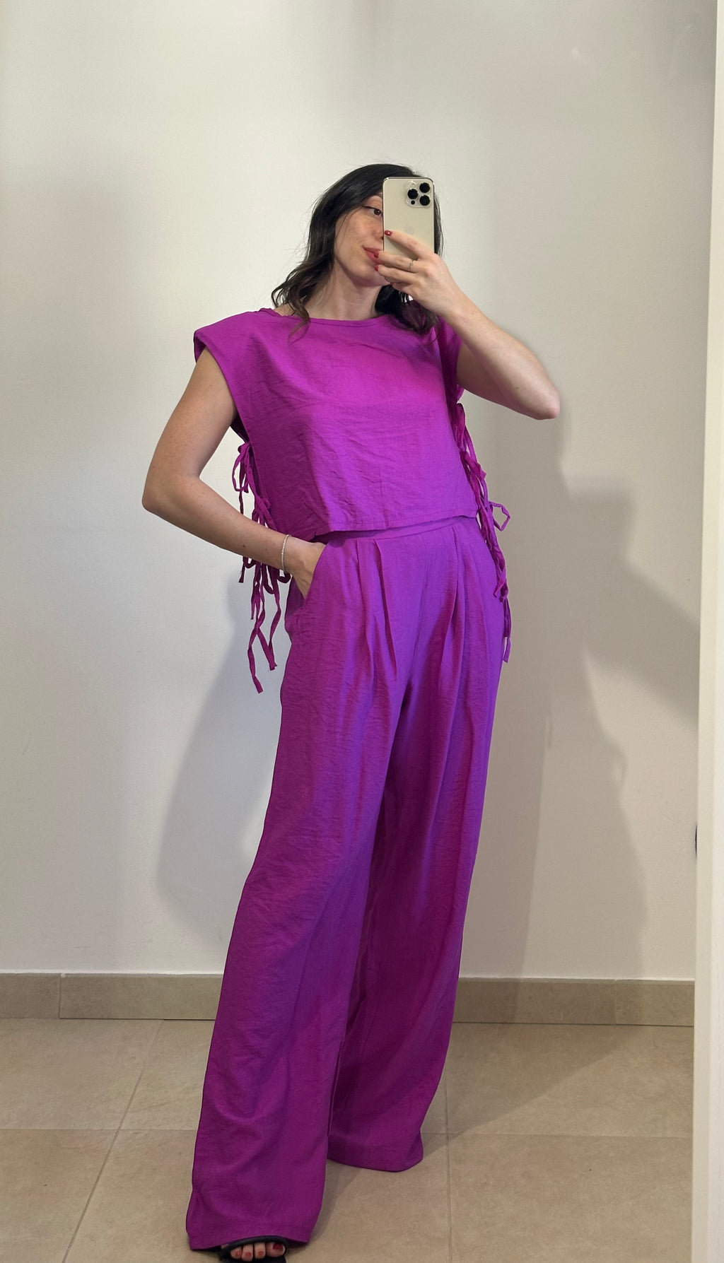Coordinato Jenny - Top e Pantalone BLU