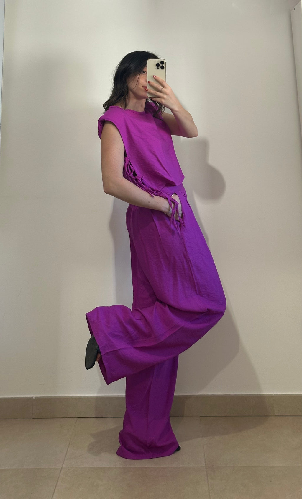 Coordinato Jenny - Top e Pantalone BLU