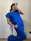 Coordinato Jenny - Top e Pantalone BLU