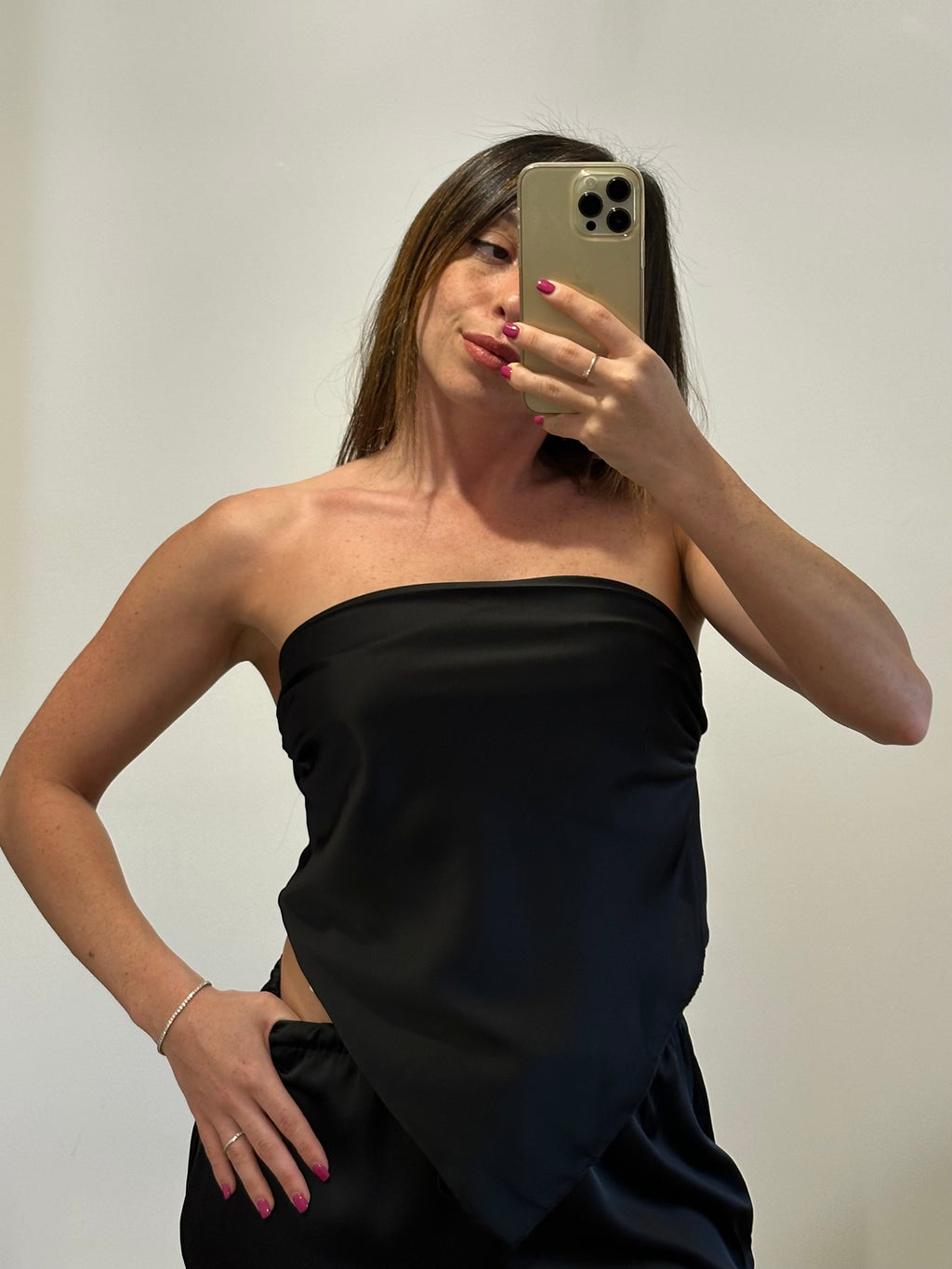 Coordinato Satinato Sara - Top e Pantalone
