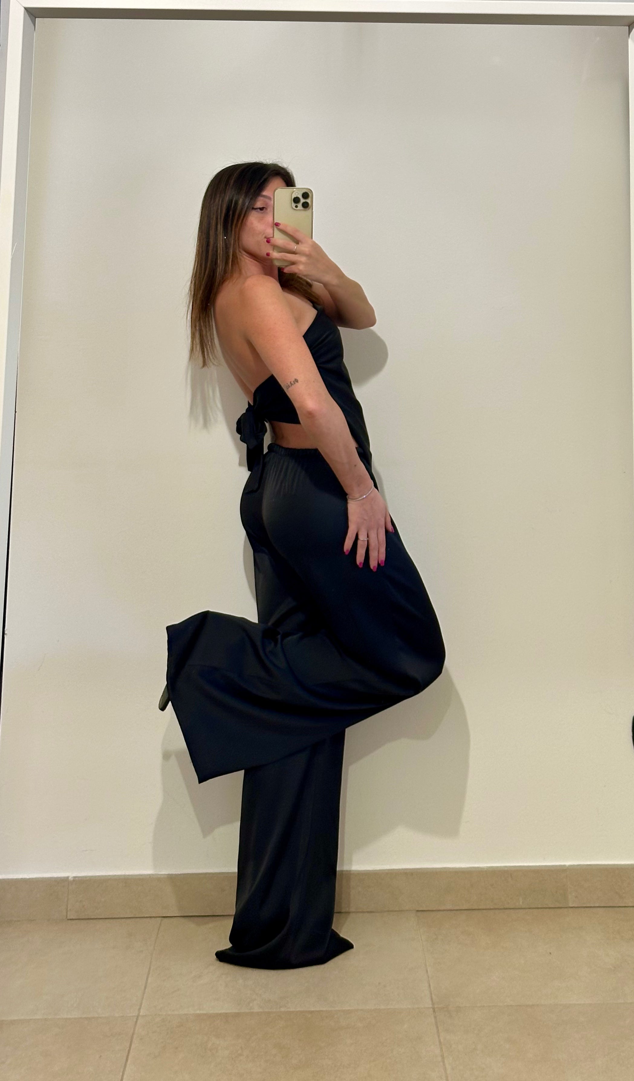 Coordinato Satinato Sara - Top e Pantalone