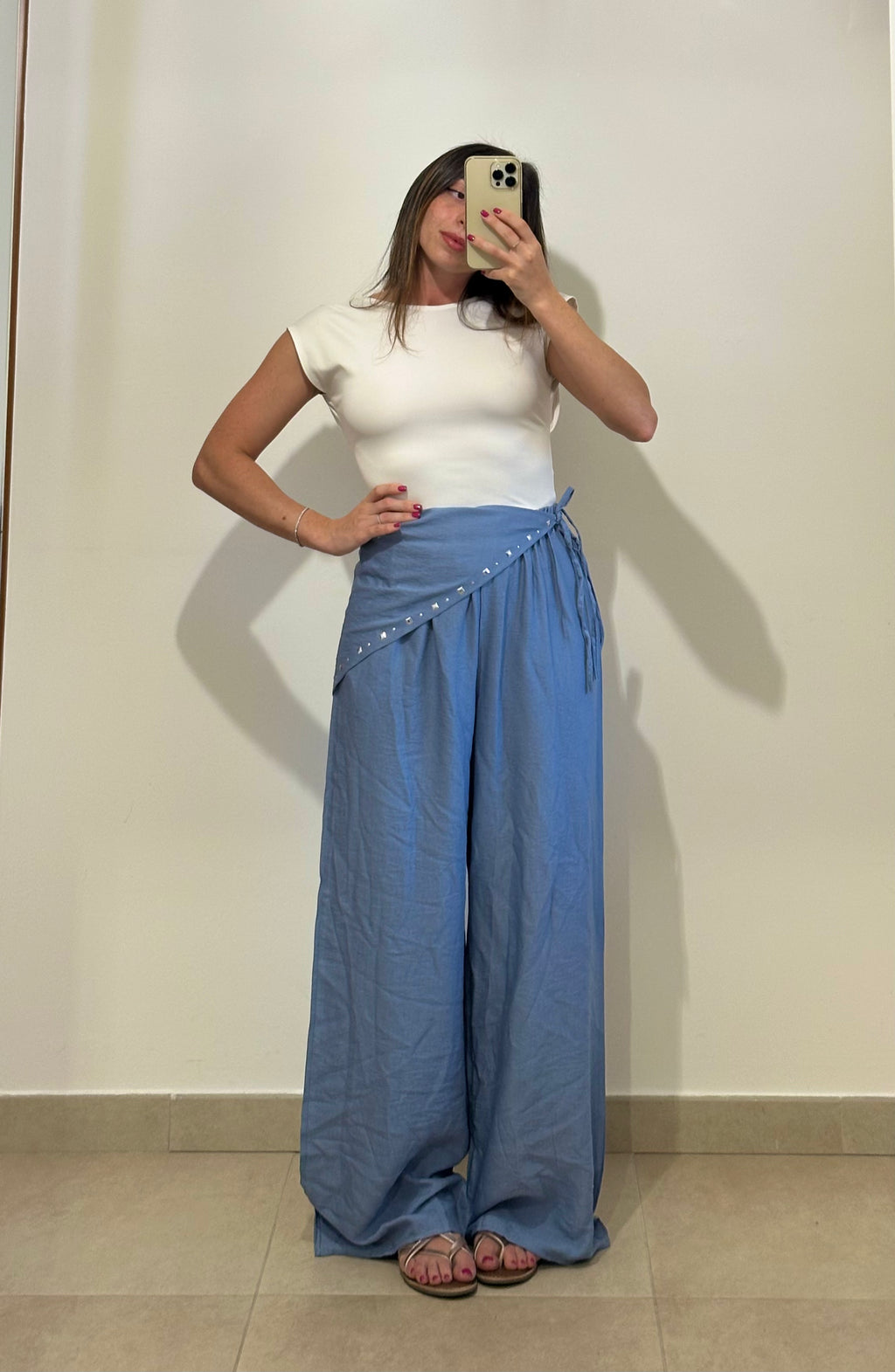 Pantaloni Foulard  MARRONI