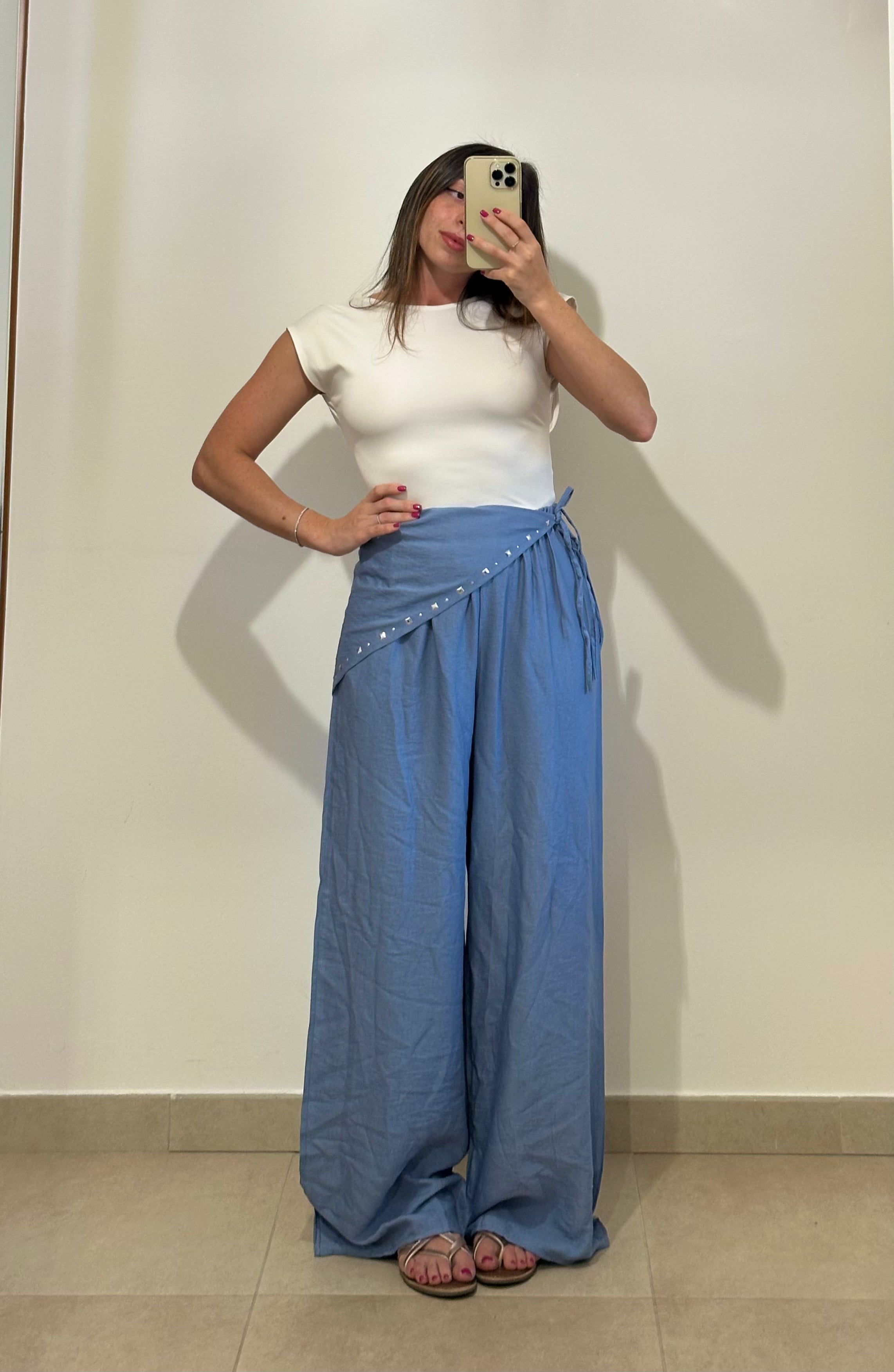 Pantaloni Foulard  MARRONI