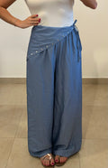 Pantaloni Foulard  AZZURRO