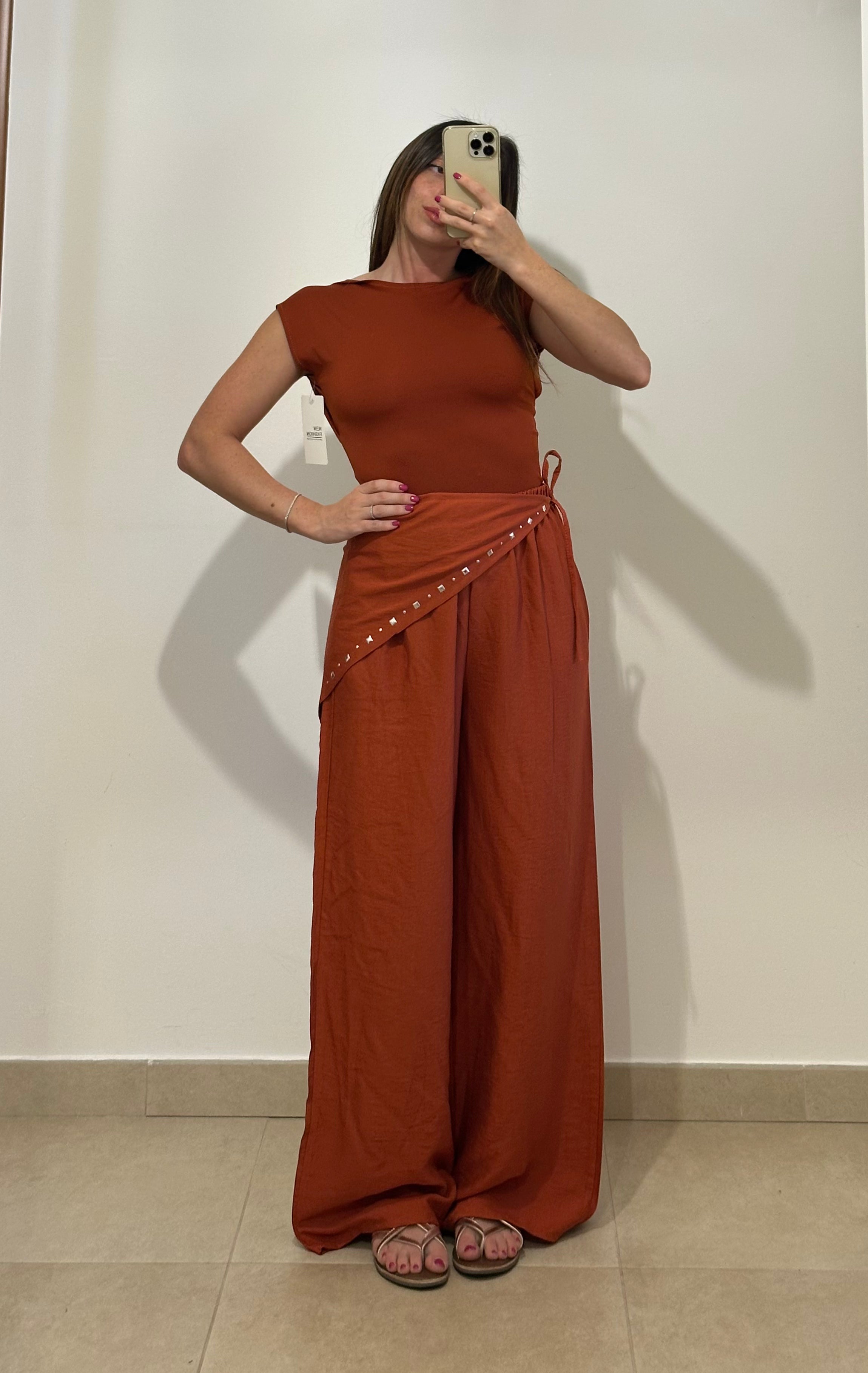 Pantaloni Foulard  ARANCIO