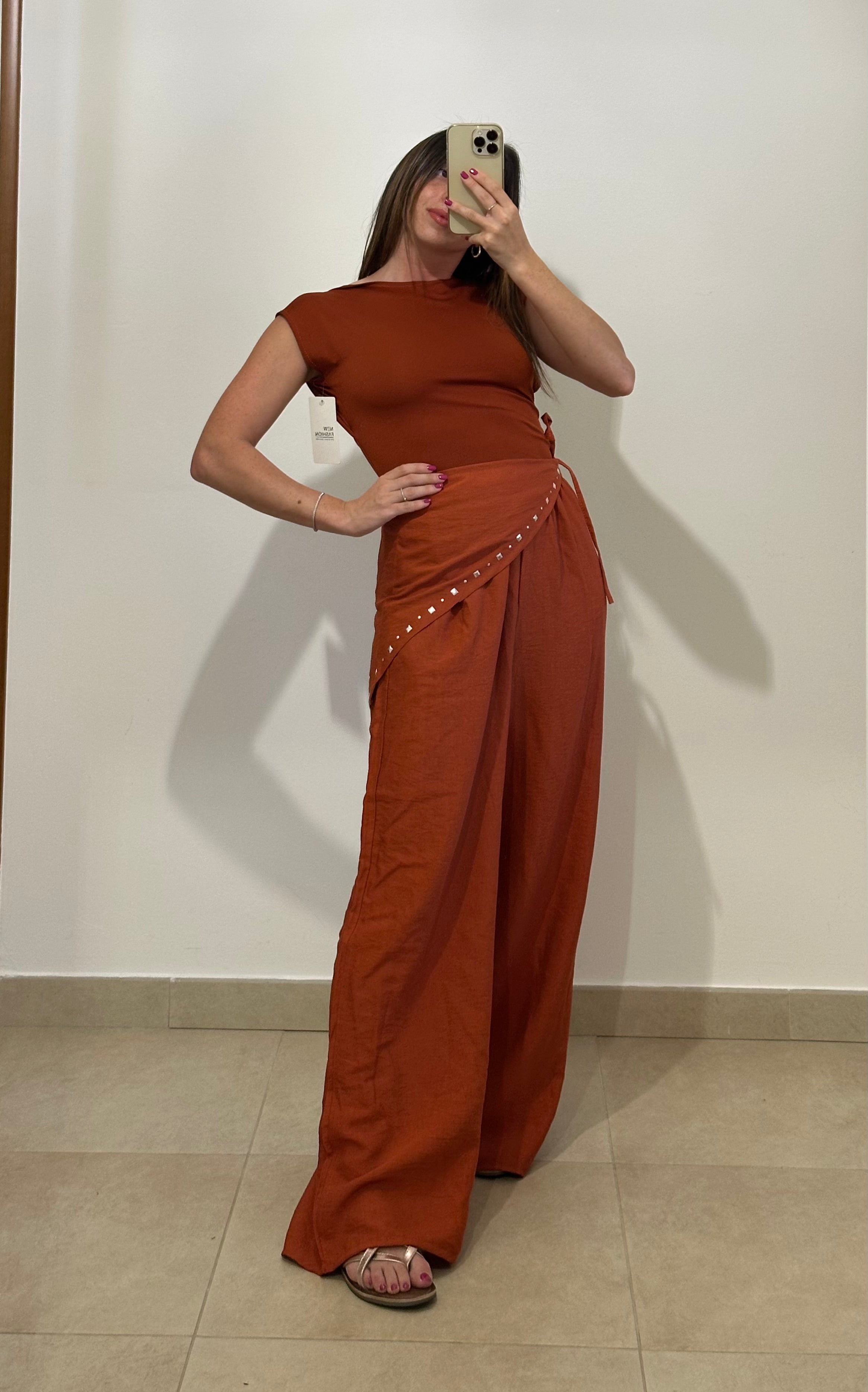 Pantaloni Foulard  ARANCIO