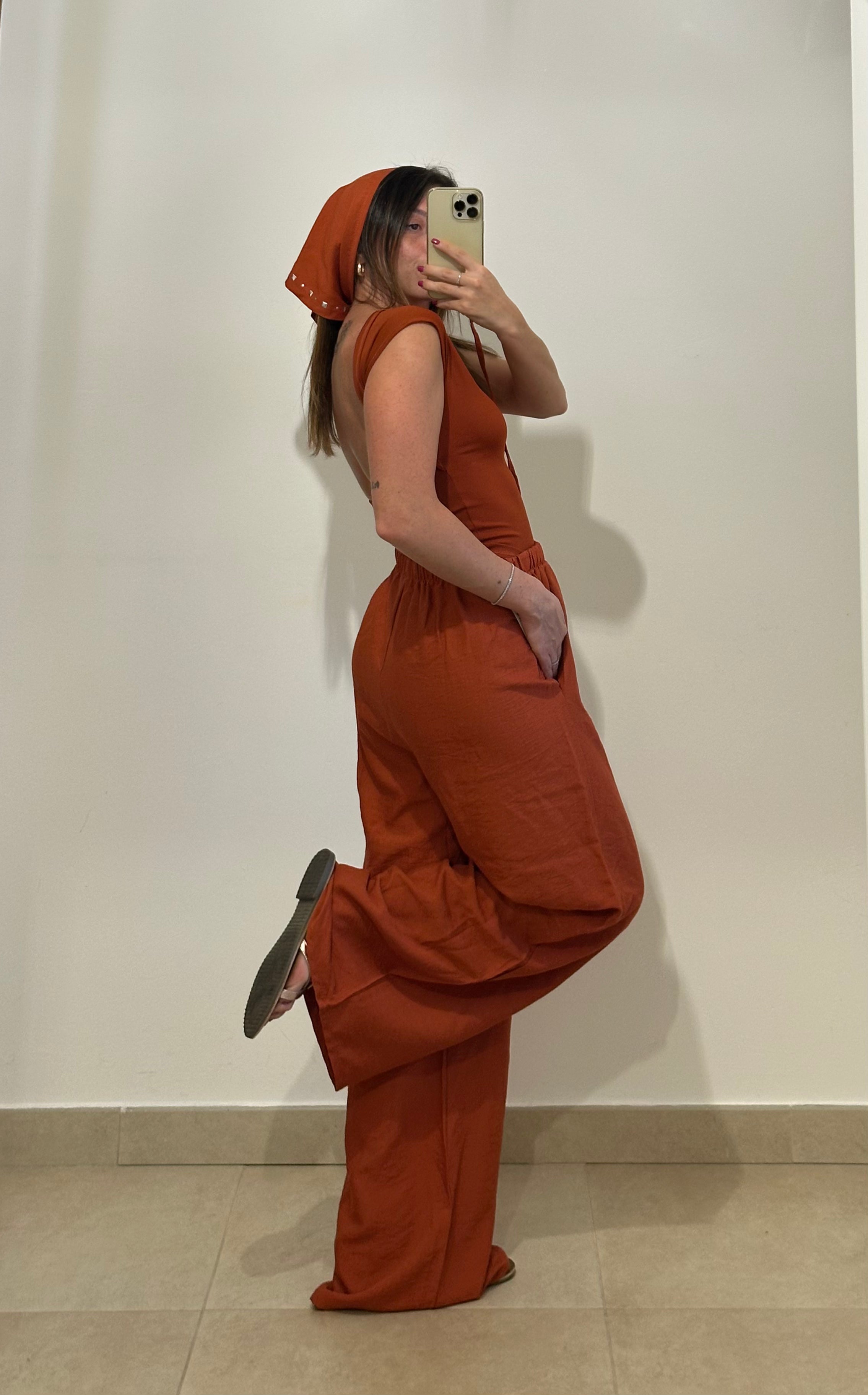 Pantaloni Foulard  ARANCIO