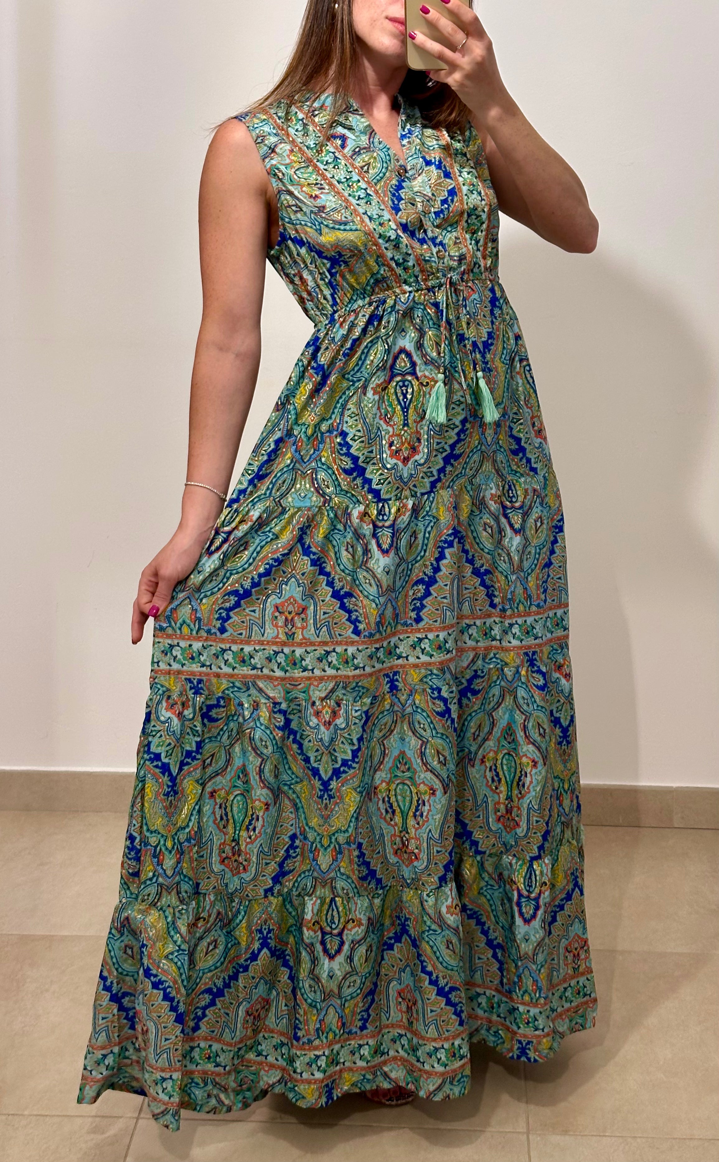 Vestito Grecia AZZURRO