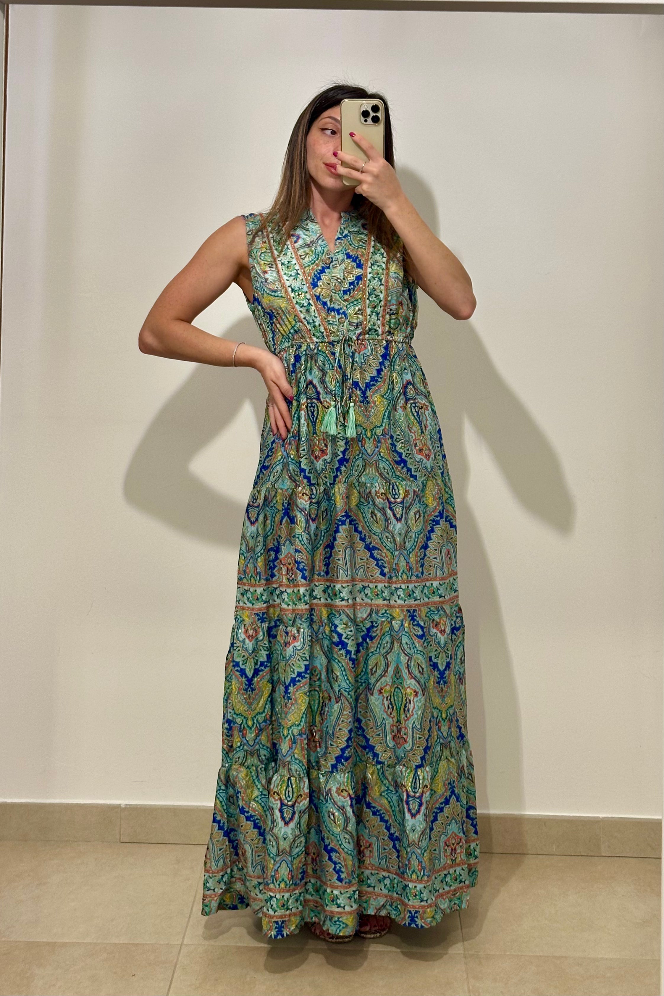 Vestito Grecia AZZURRO