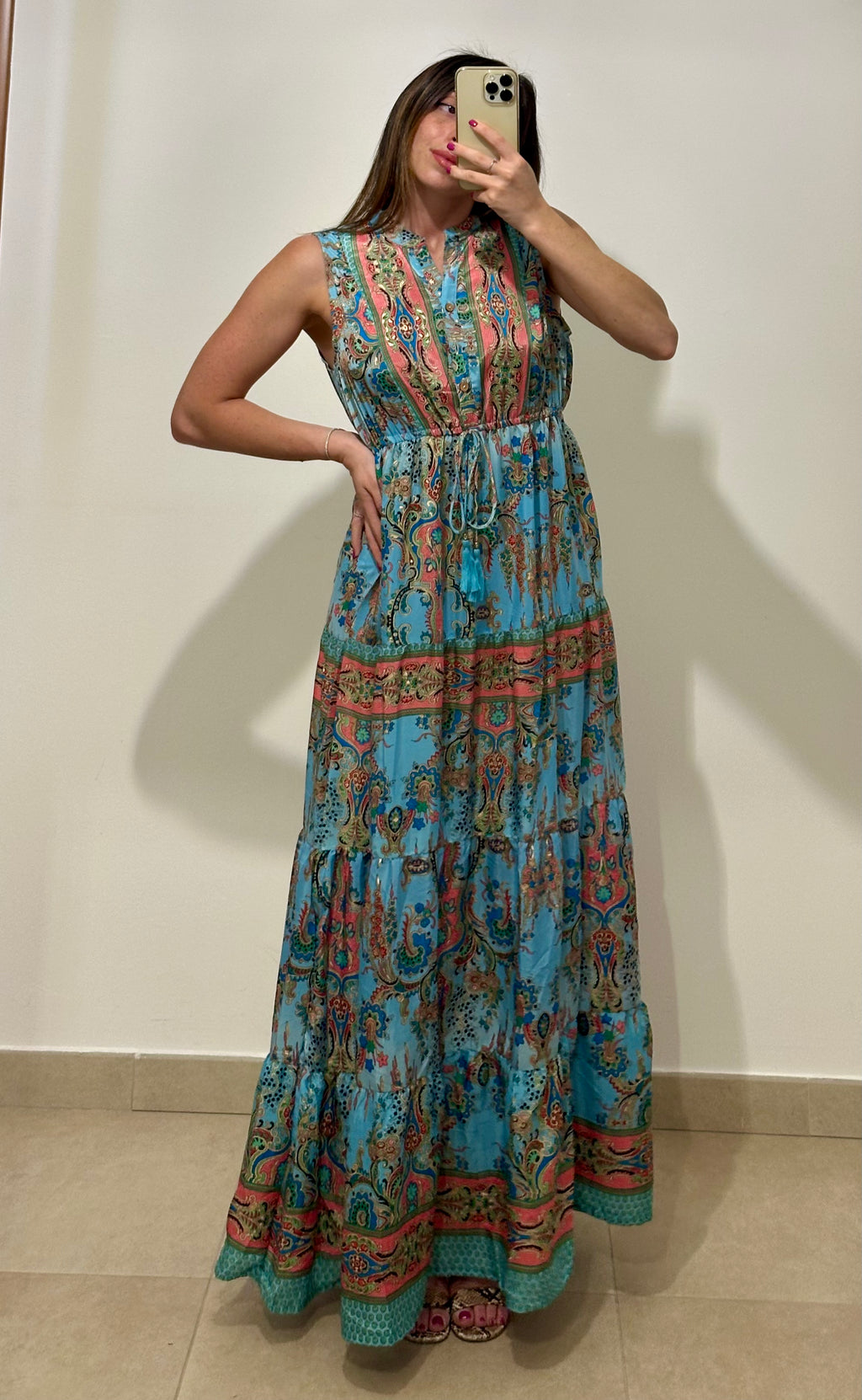 Vestito Grecia AZZURRO
