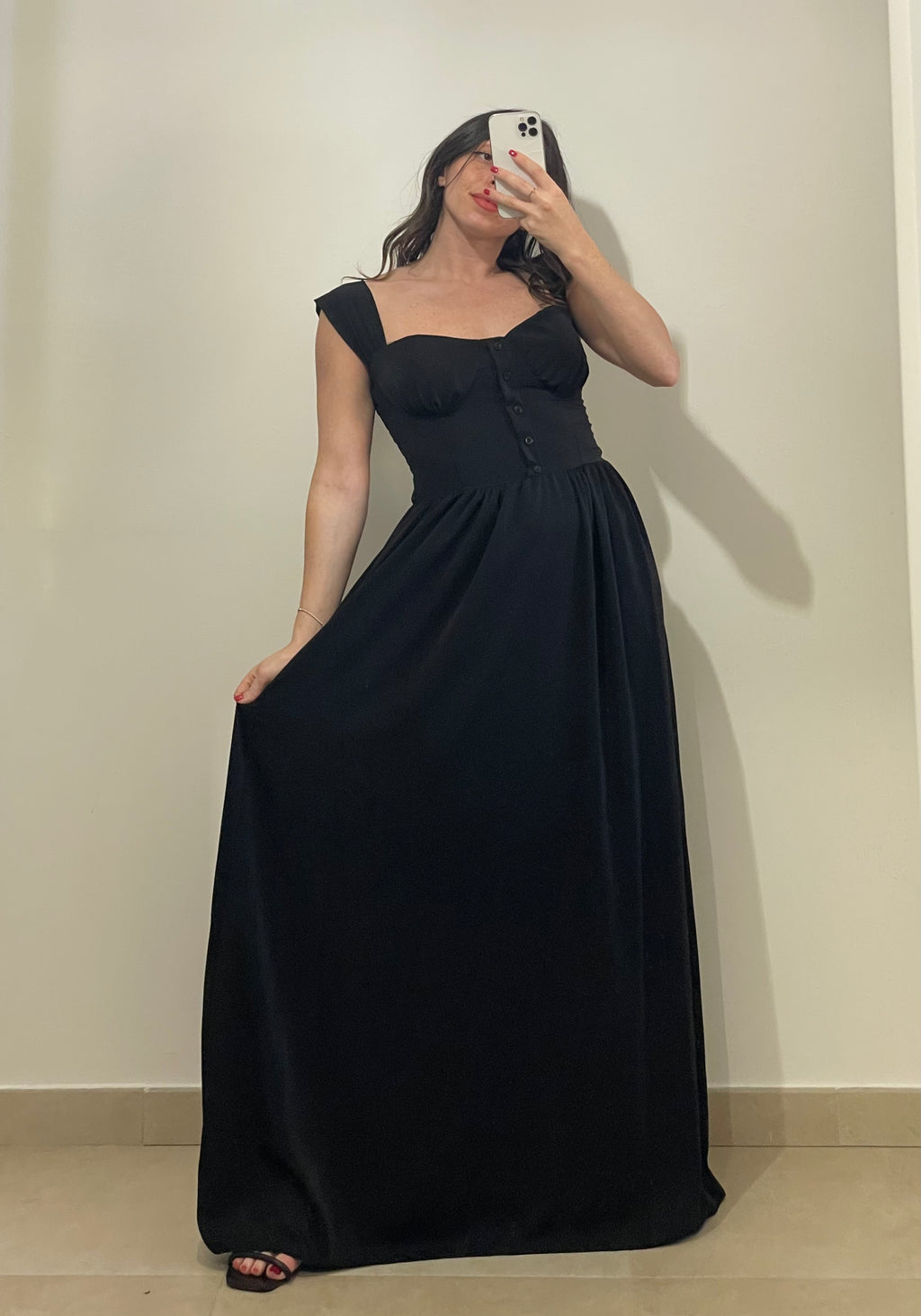 Abito Lungo Corpetto NERO
