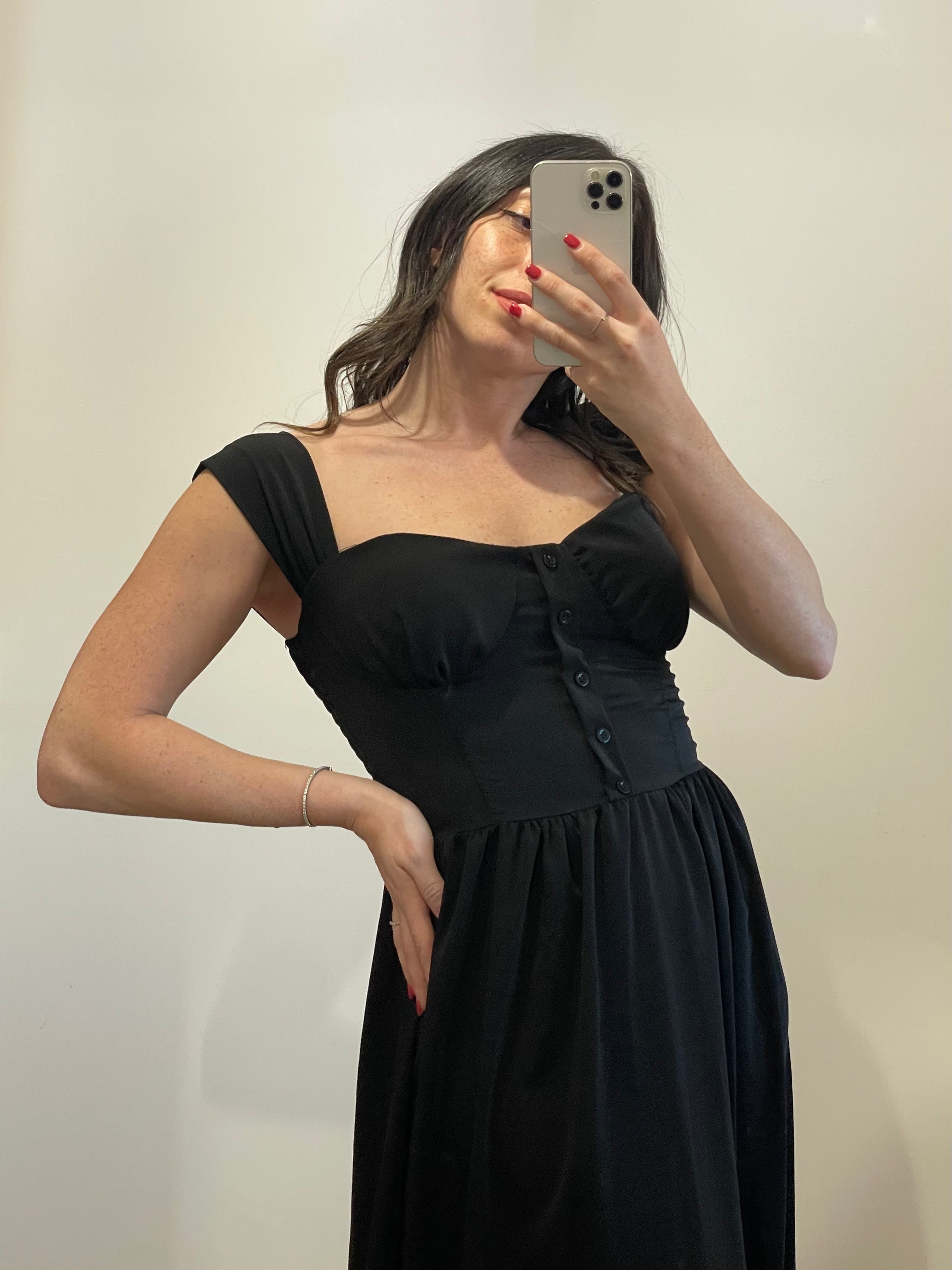 Abito Lungo Corpetto NERO