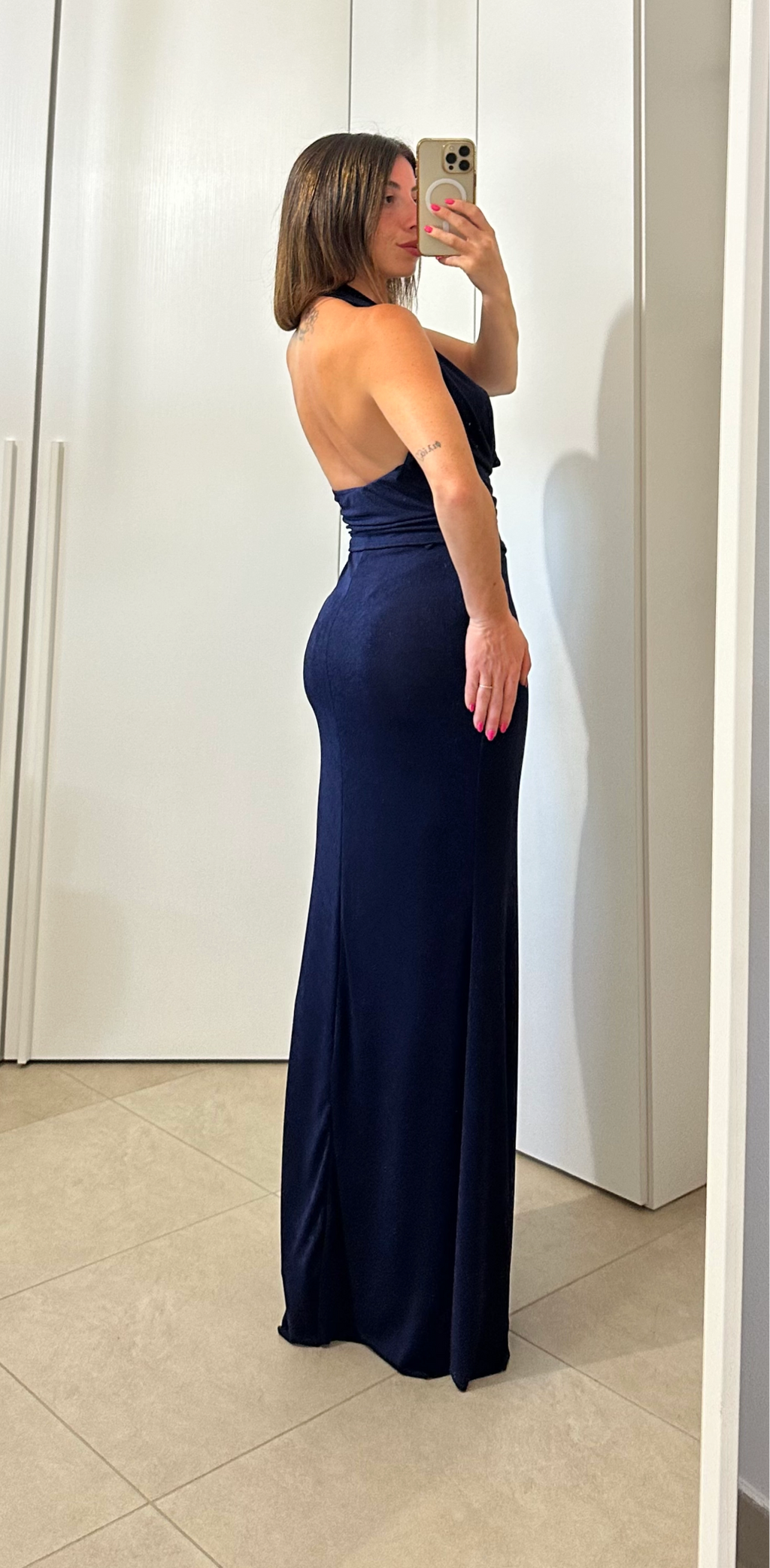 Coordinato Jessica- Top e Gonna Sirena BLU