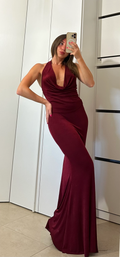 Coordinato Jessica- Top e Gonna Sirena BORDEAUX