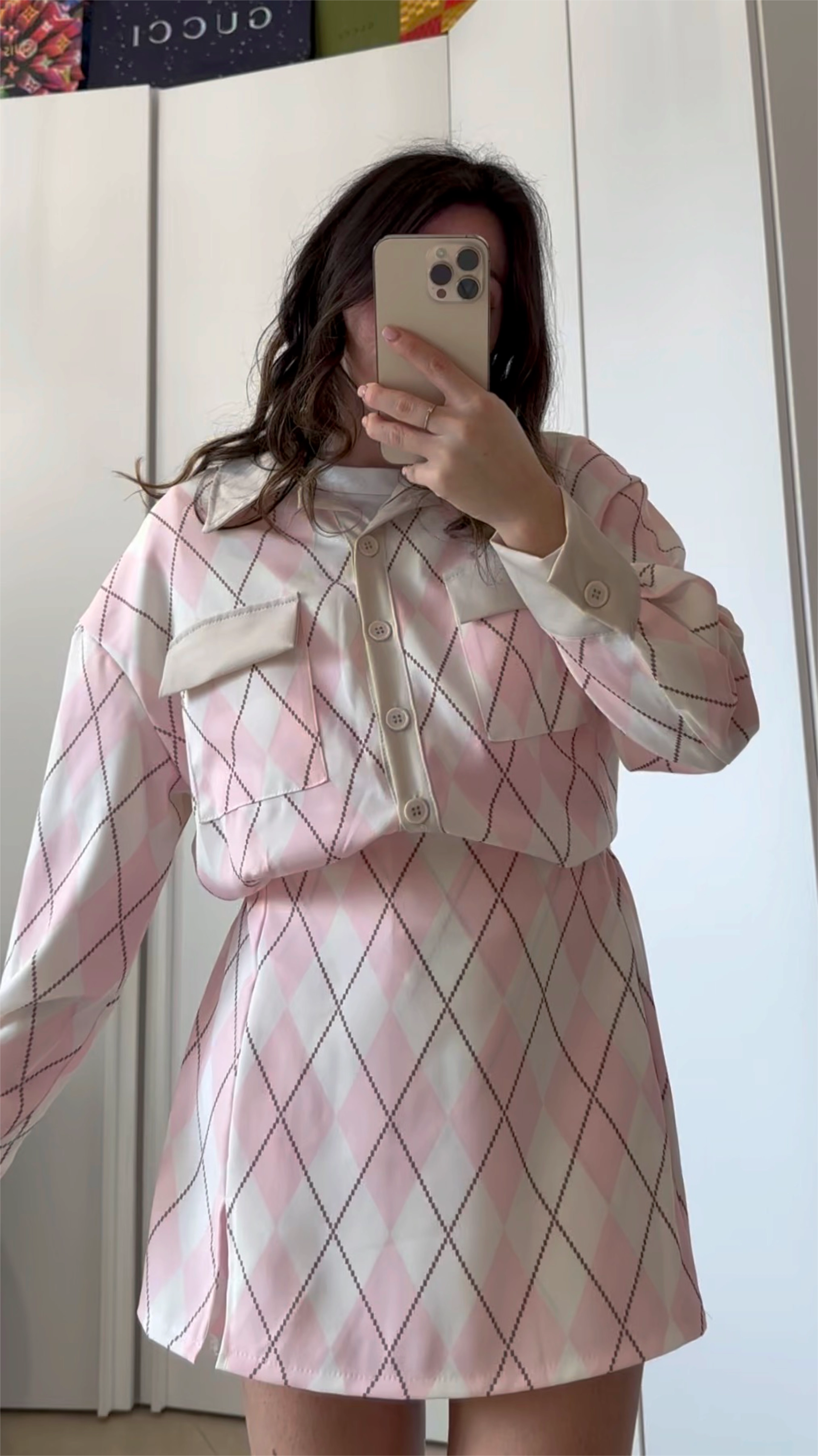 Coordinato Klara -Giacca e Gonna Rosa&Nero