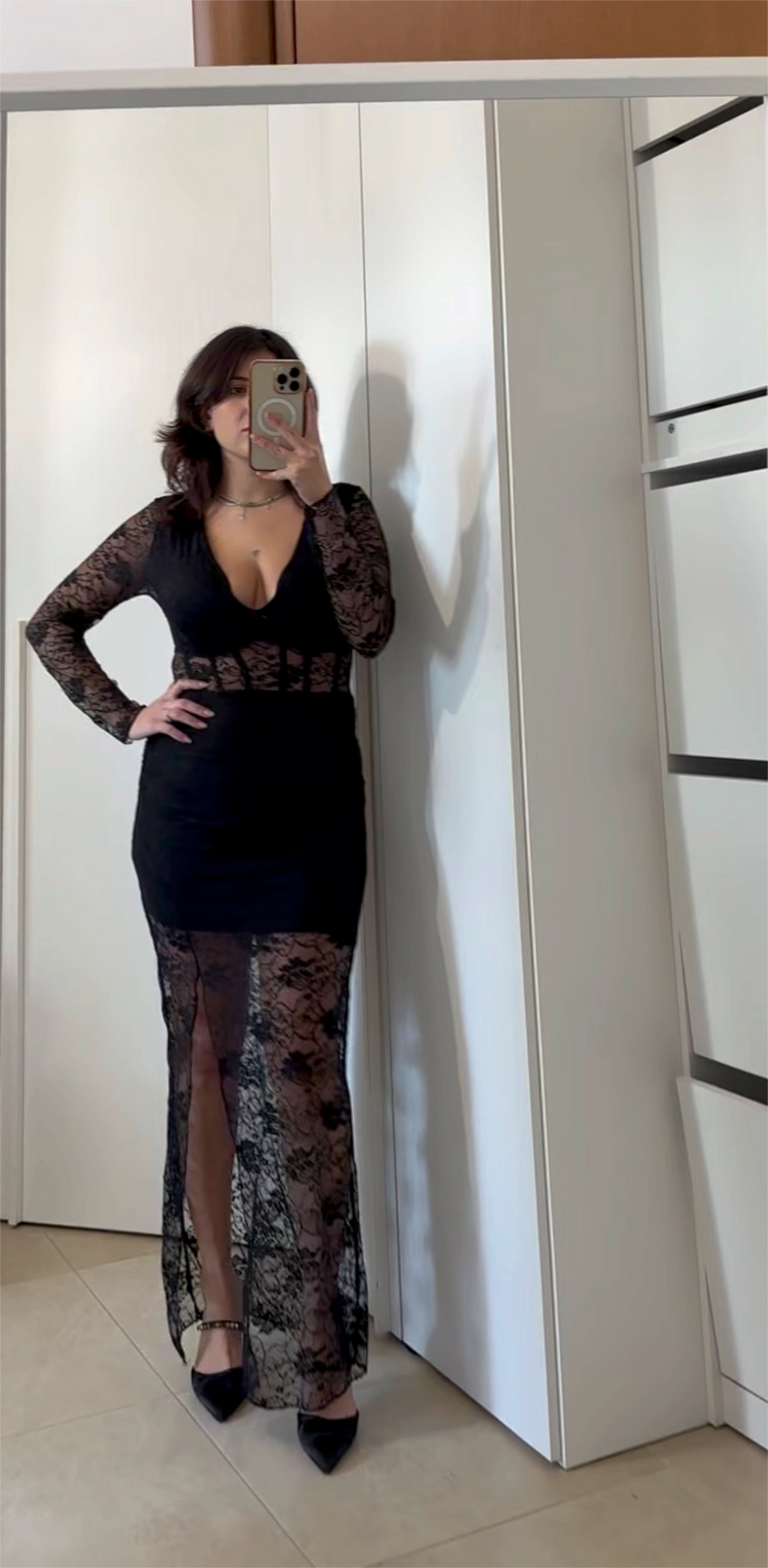 Vestito Lungo in Pizzo