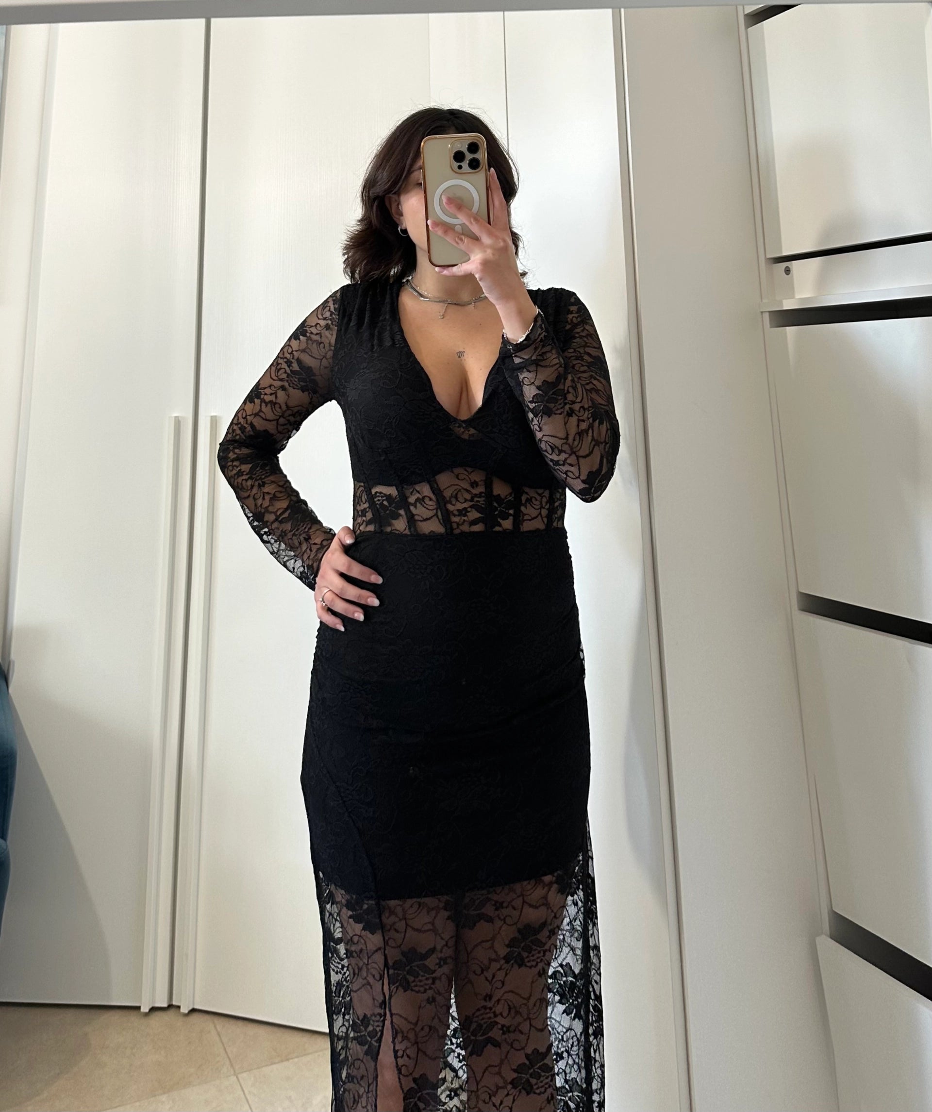 Vestito Lungo in Pizzo